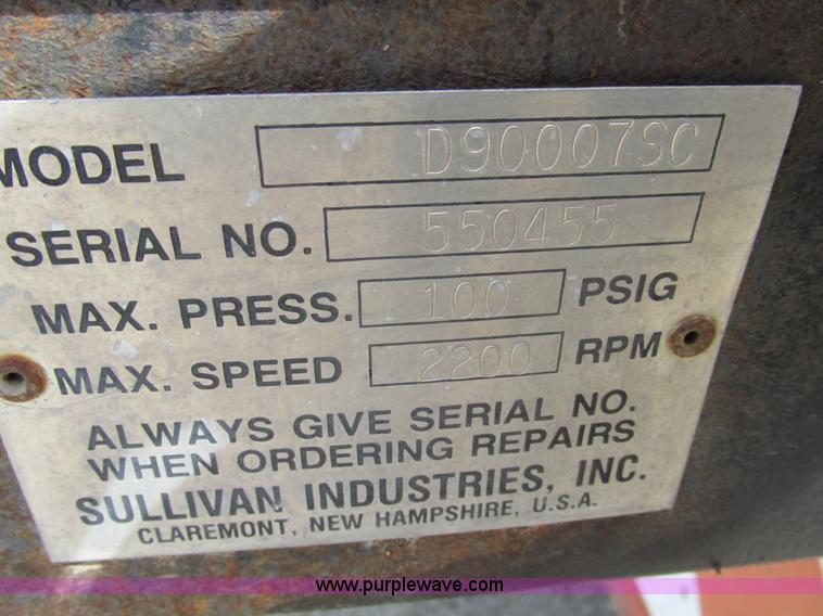 image for item G3061 Sullivan SCM55 self-contained compressor/rock drill