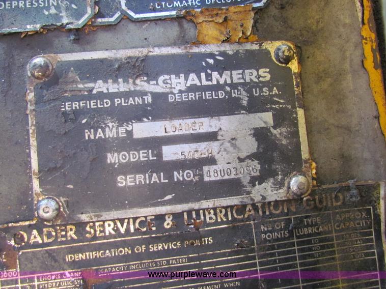 image for item G4201 1969 Allis Chalmers 545H wheel loader