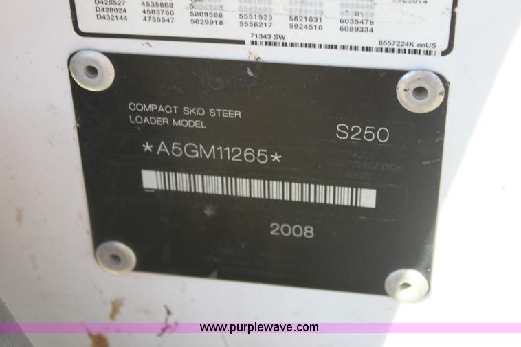 image for item G4204 2008 Bobcat S250 skid steer