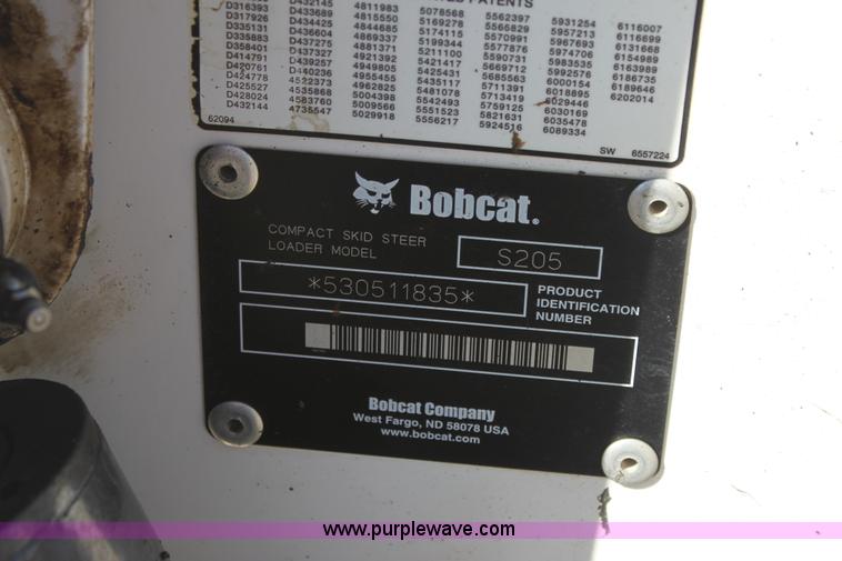 image for item G4205 2006 Bobcat S205 skid steer