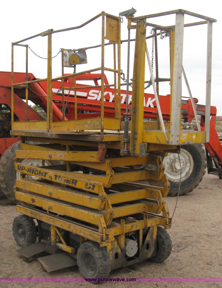 Up Right Tiger electric scissor lift in Kinsley, KS Item H6253 sold