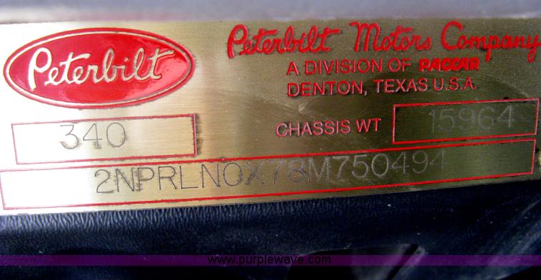 image for item H6334 2008 Peterbilt 340 dump truck