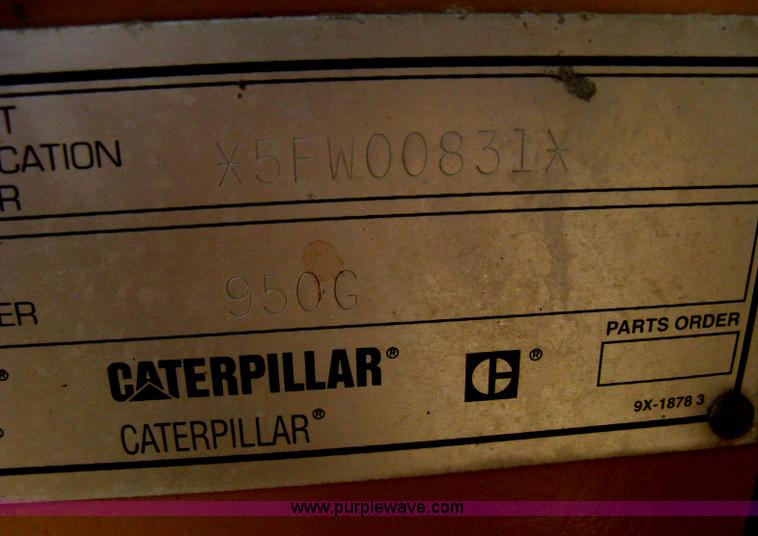 image for item H6339 1999 Caterpillar 950G wheel loader
