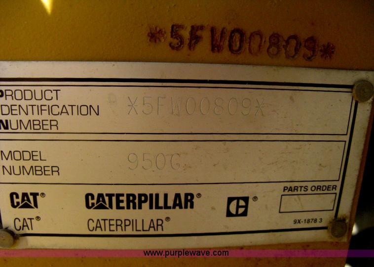 image for item H6340 1999 Caterpillar 950G wheel loader