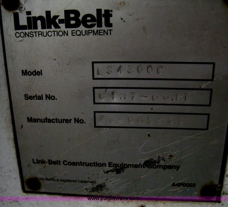 image for item H6470 1987 Link-Belt LS4300C Series II excavator