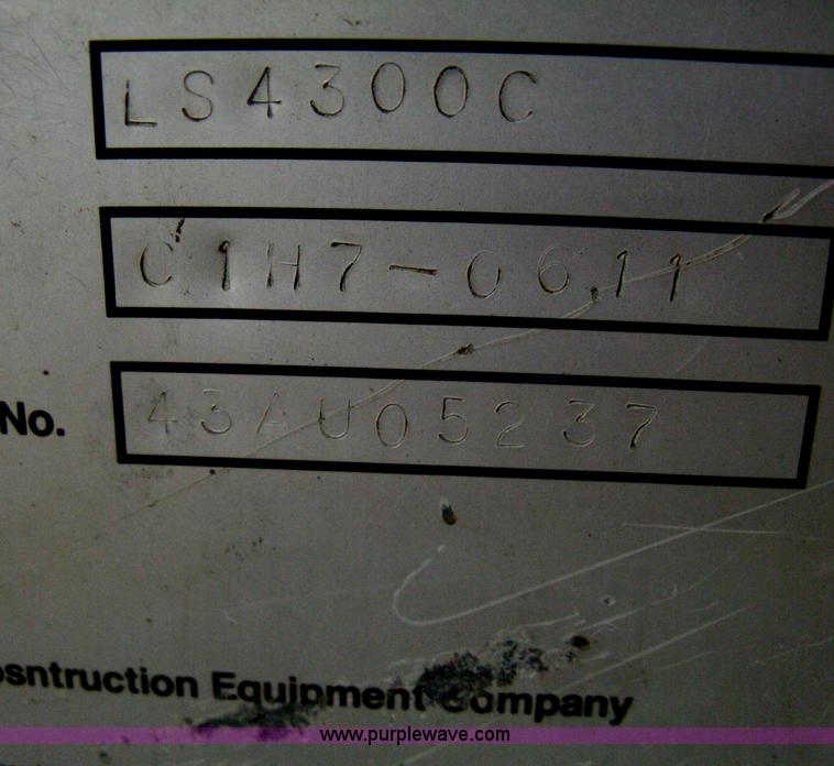 image for item H6470 1987 Link-Belt LS4300C Series II excavator