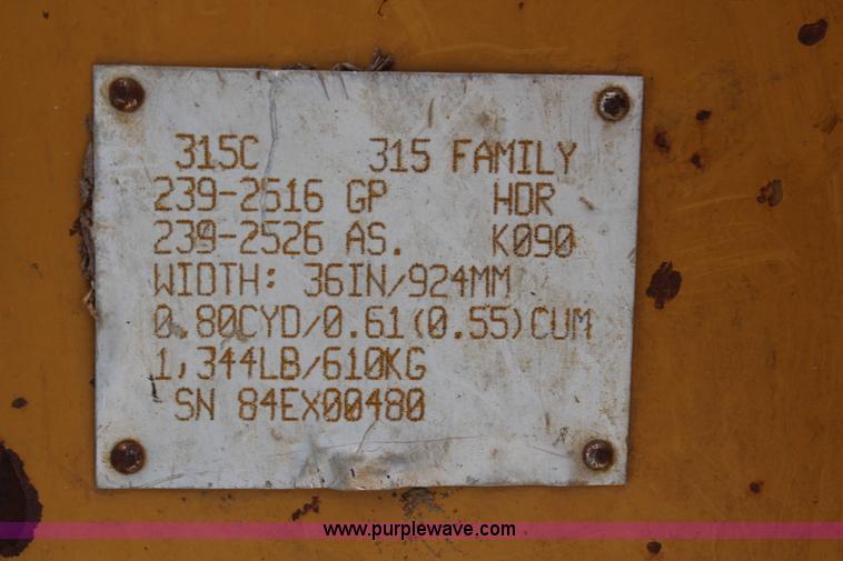 image for item H6754 2006 Caterpillar 315C L excavator