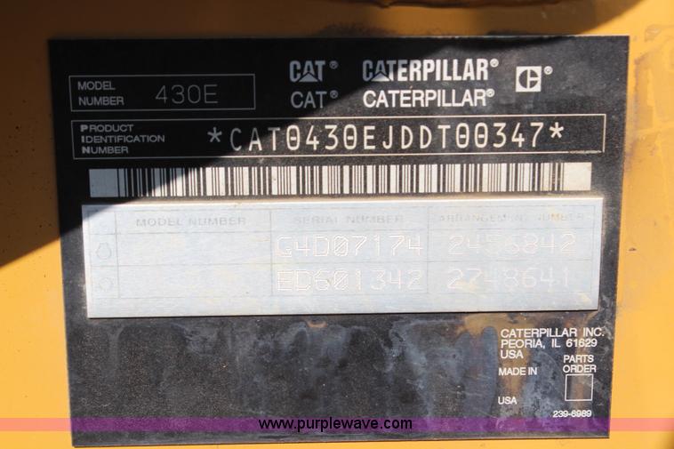 image for item H6759 2007 Caterpillar 430E IT backhoe