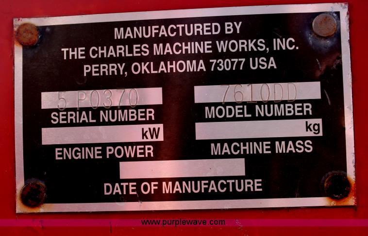 image for item I7933 1997 Ditch Witch 7610DD trencher cable plow