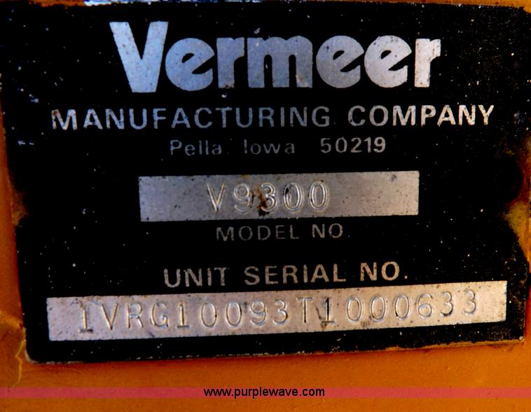 image for item I8483 1997 Vermeer V8550 trencher