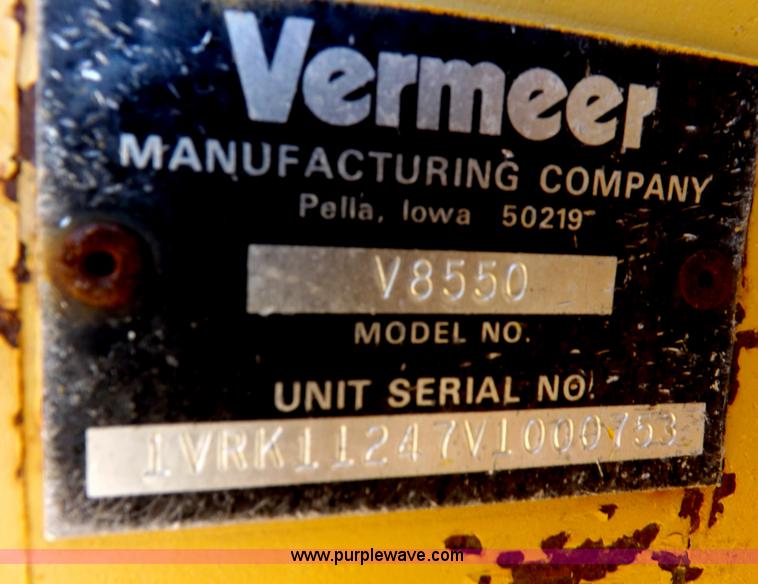 image for item I8483 1997 Vermeer V8550 trencher