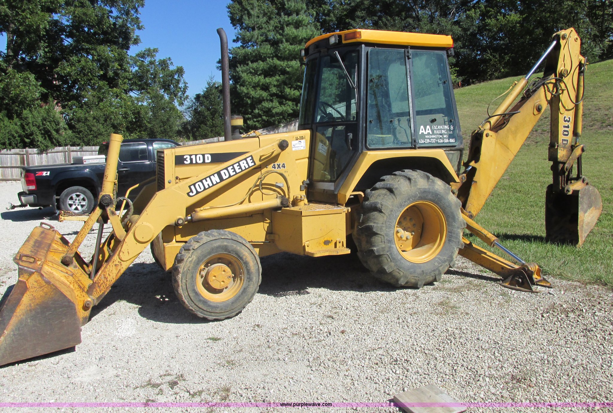 1992 John Deere 310D backhoe in Washington, MO Item E7405 sold