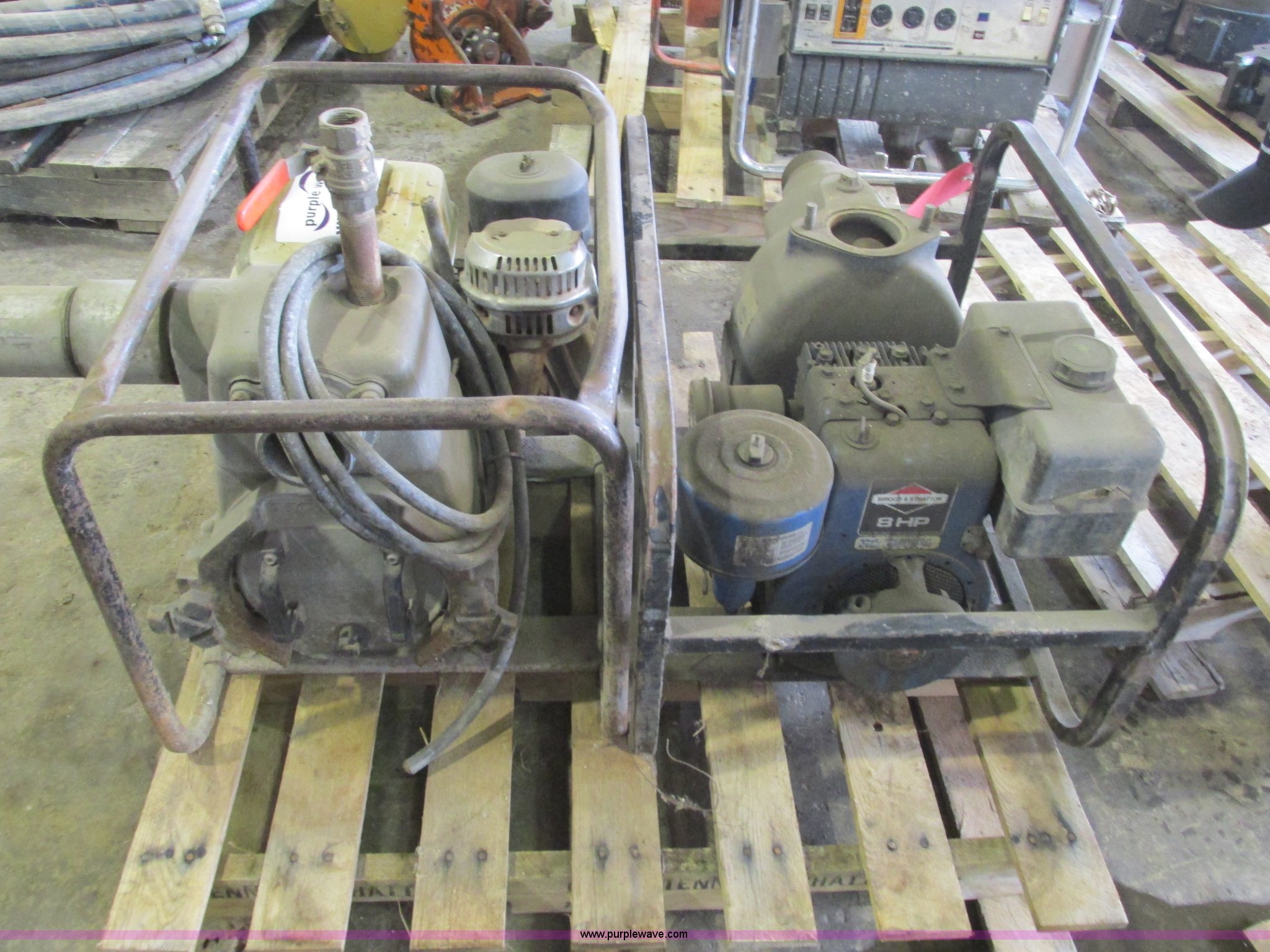 (2) used trash pumps in Liberty, MO Item F4487 sold Purple Wave