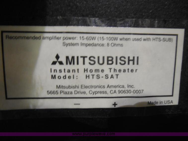 image for item AL9518 Mitsubishi home theater speakers