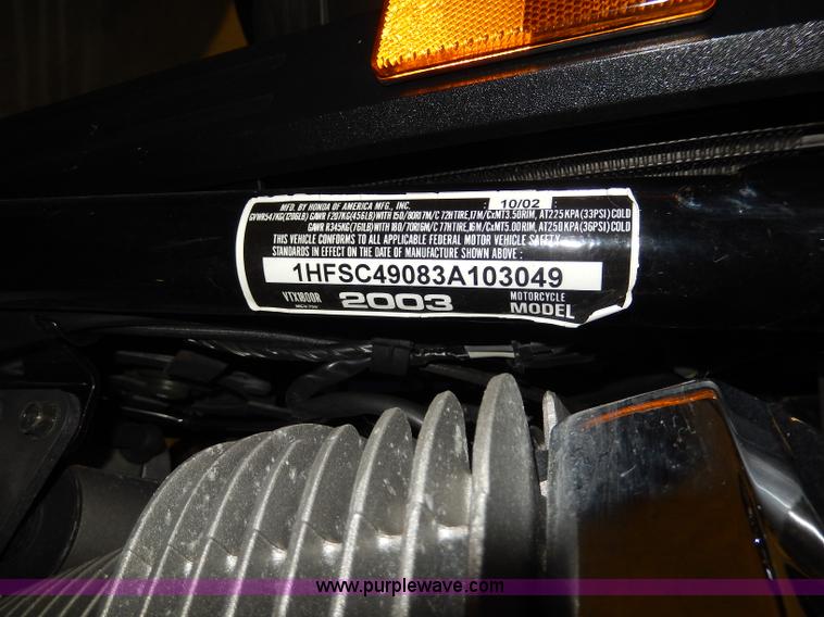 image for item AT9413 2003 Honda VTX1800R motorcycle