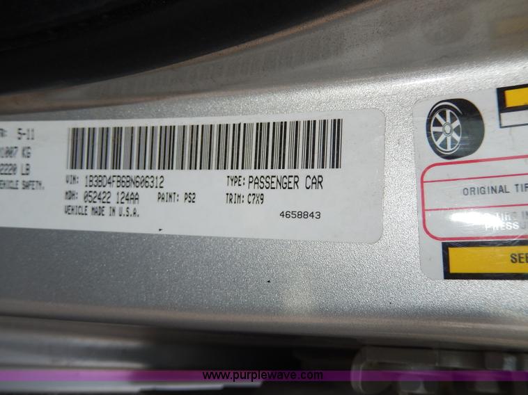 image for item H9600 2011 Dodge Avenger SXT