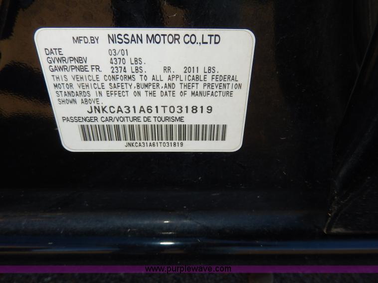 image for item H9608 2001 Infiniti I30