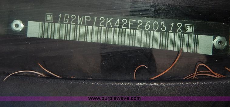 image for item H9611 2002 Pontiac Grand Prix GT