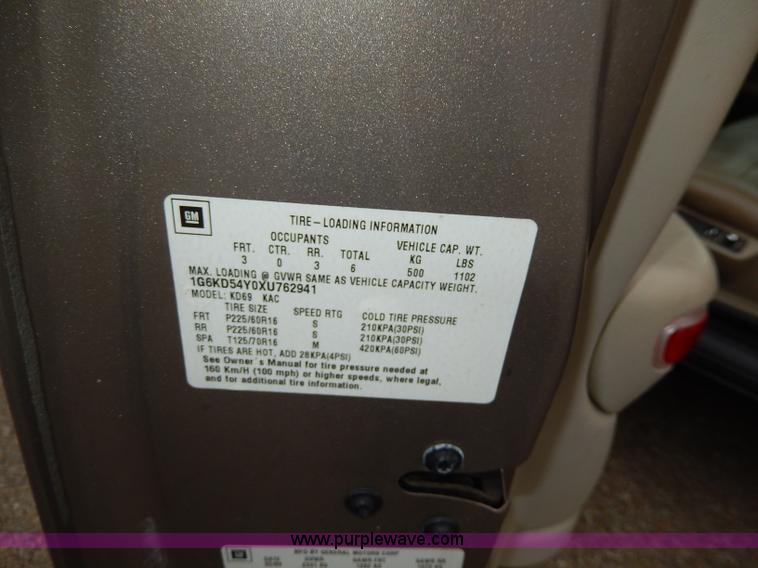 image for item H9612 1999 Cadillac DeVille