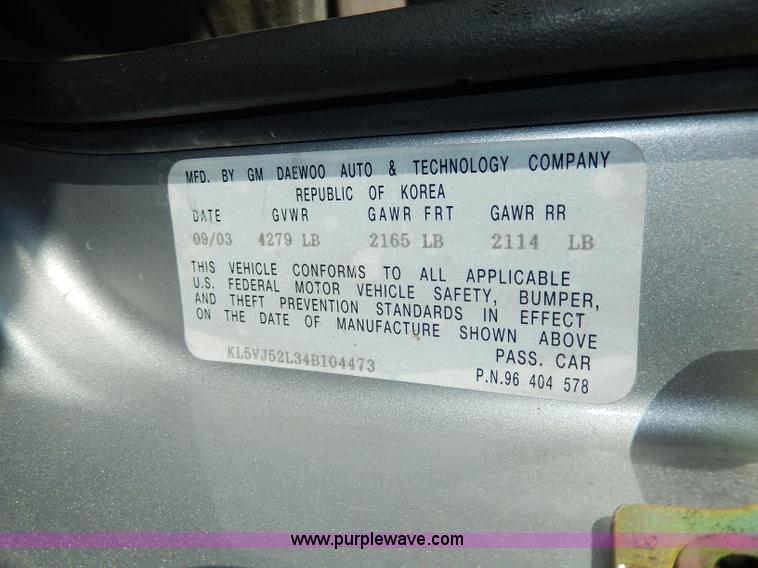 image for item H9624 2004 Suzuki Verona