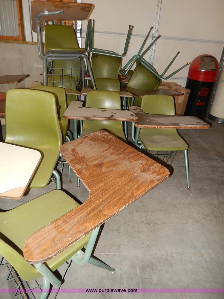 image for item AA9703 (15) student desks with chairs