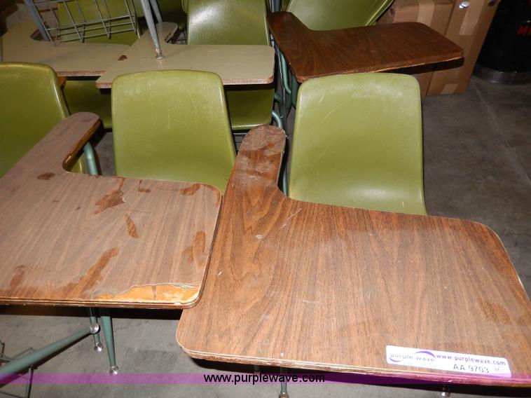 image for item AA9703 (15) student desks with chairs