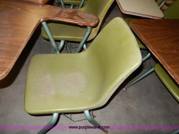 image for item AA9703 (15) student desks with chairs