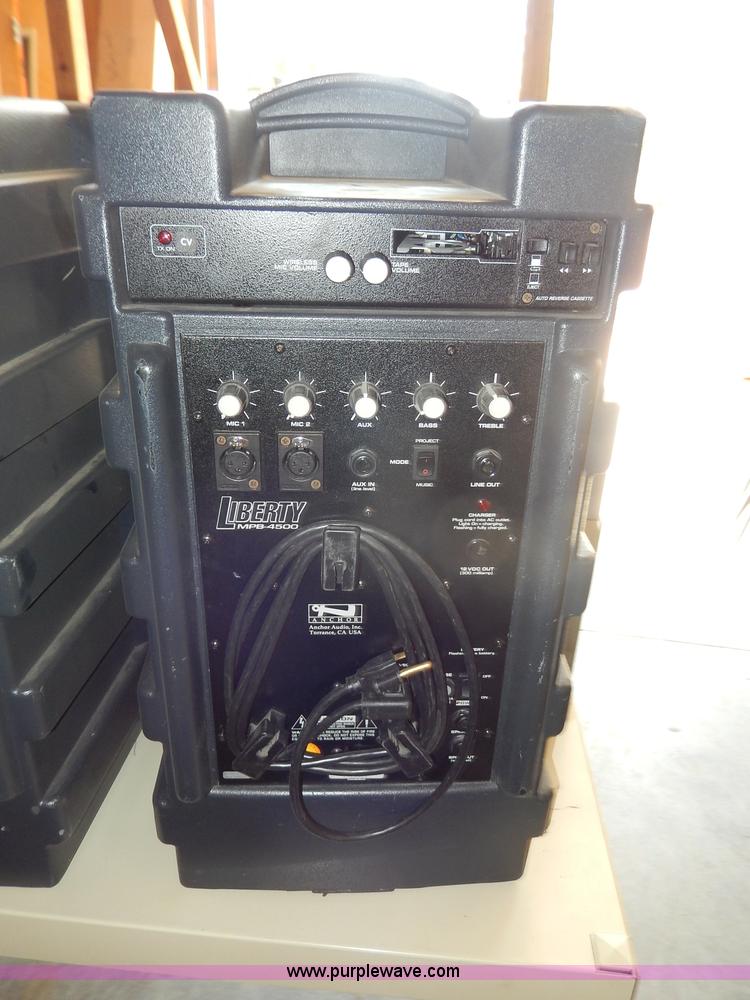 image for item AA9722 (2) Liberty PA speakers