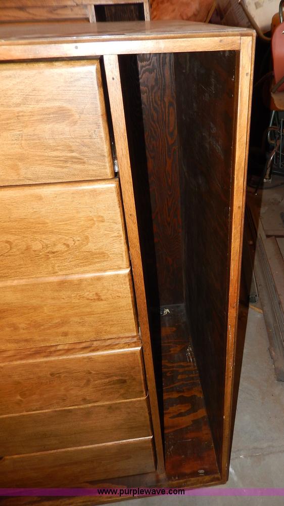 image for item AA9726 (2) wood poster board/banner storage cabinets