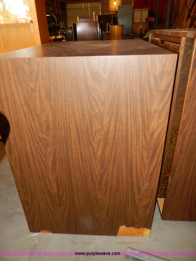 image for item AA9726 (2) wood poster board/banner storage cabinets