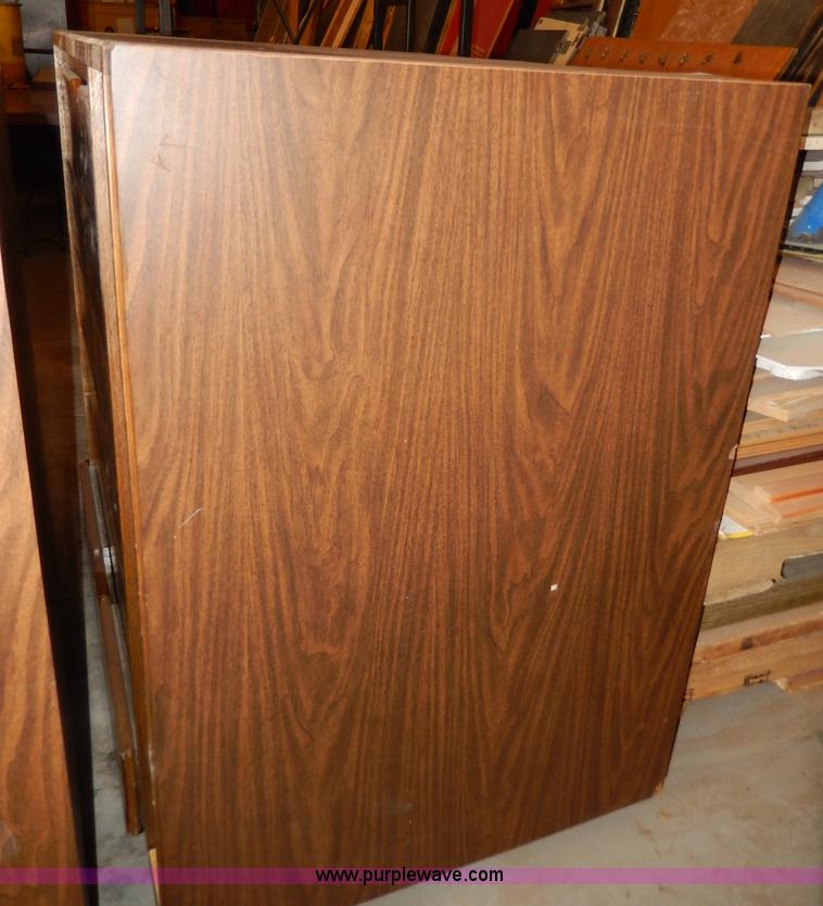 image for item AA9726 (2) wood poster board/banner storage cabinets