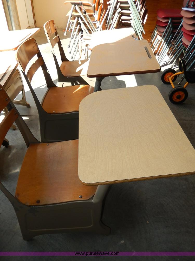 image for item AA9729 (15) school desks with chairs