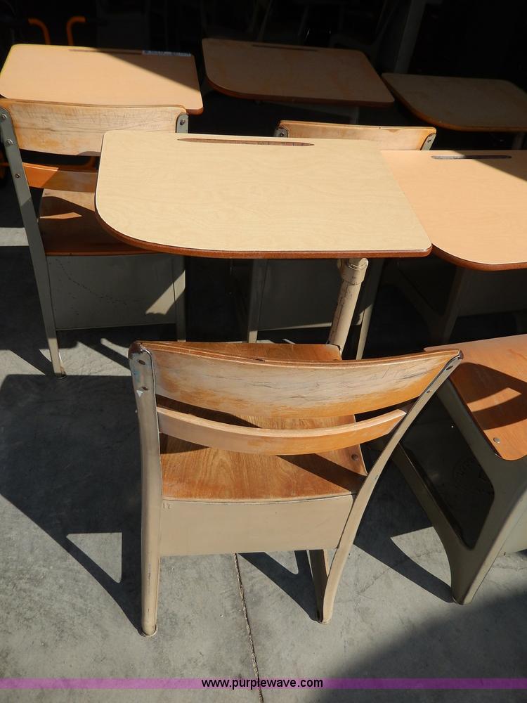 image for item AA9729 (15) school desks with chairs