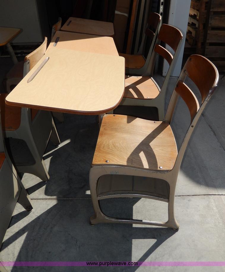 image for item AA9729 (15) school desks with chairs