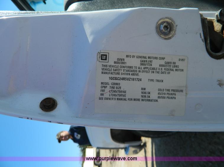 image for item AD9527 1997 Chevrolet 2500 pickup truck