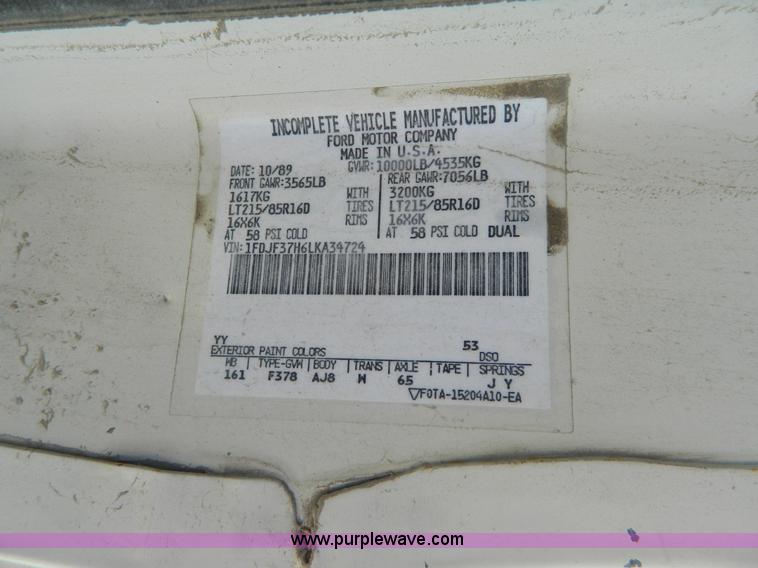 image for item AD9530 1990 Ford F350 sign truck