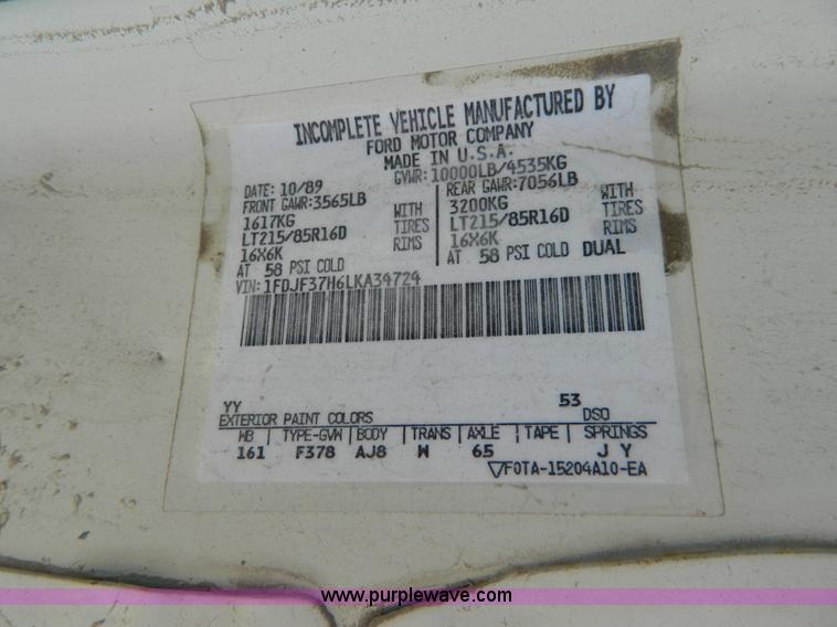 image for item AD9530 1990 Ford F350 sign truck