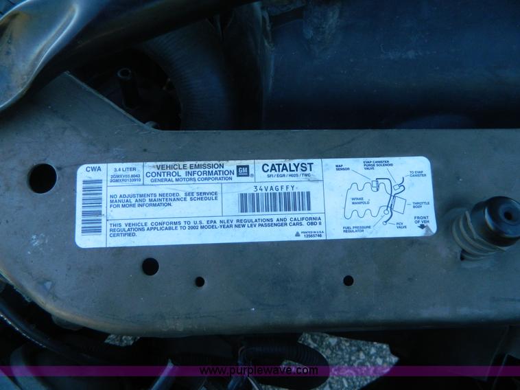 image for item AD9953 2002 Chevrolet Monte Carlo LS