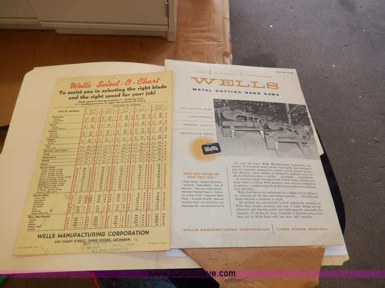 image for item AP9973 Wells metal band saw