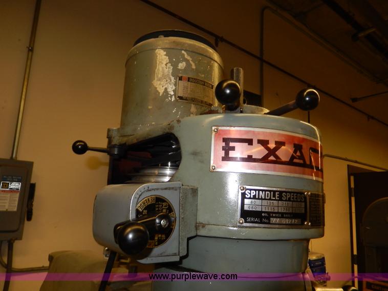 image for item AP9993 1977 Exacto 942B vertical turret milling machine