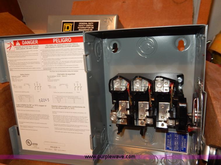 image for item AT9305 (2) Square D safety switches