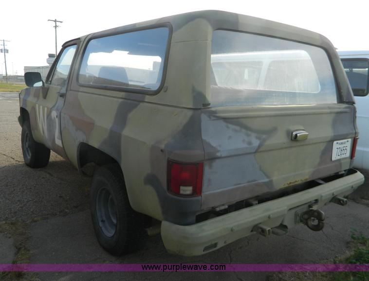 image for item AZ9170 1985 Chevrolet D10 Military Blazer SUV