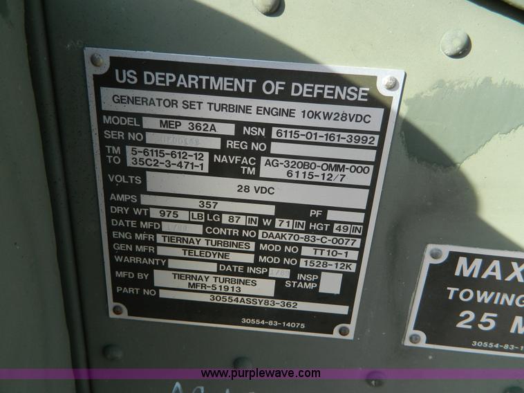 image for item AZ9174 1989 Jet start cart