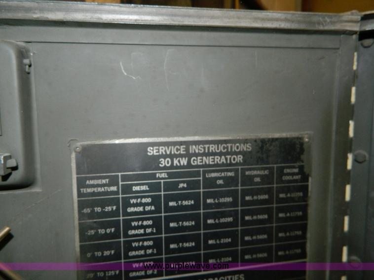 image for item AZ9182 U.S. Army Surplus portable generator
