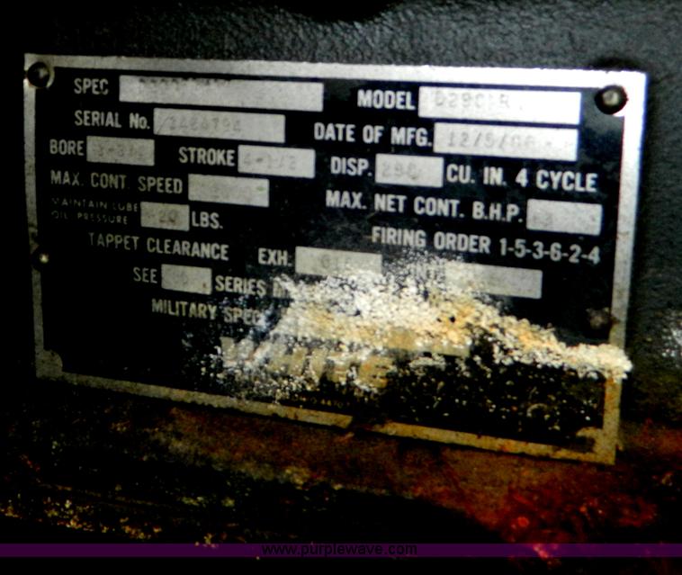 image for item AZ9183 U.S. Army Surplus portable generator