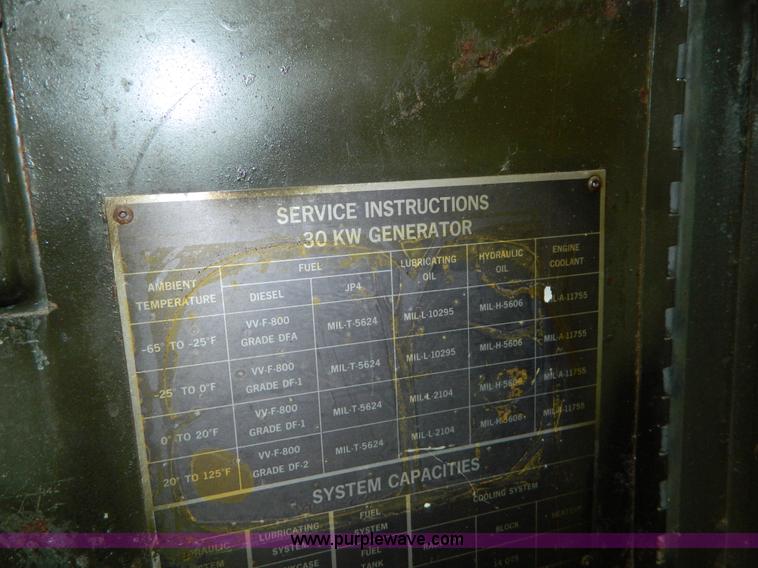 image for item AZ9184 U.S. Army Surplus portable generator