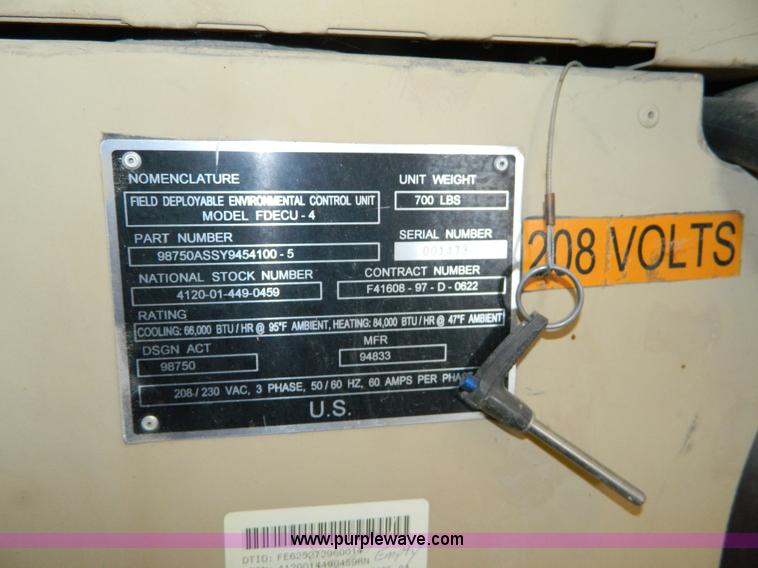 image for item AZ9186 U.S. Army surplus portable AC unit