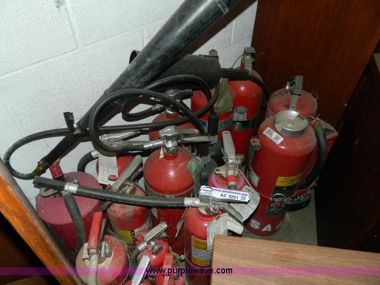 image for item AZ9201 (15) assorted ABC and CO2 fire extinguishers