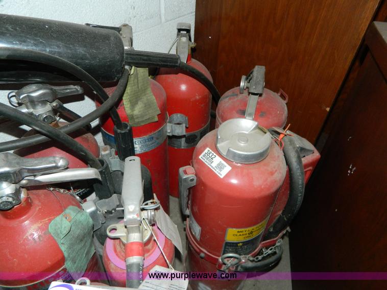 image for item AZ9201 (15) assorted ABC and CO2 fire extinguishers