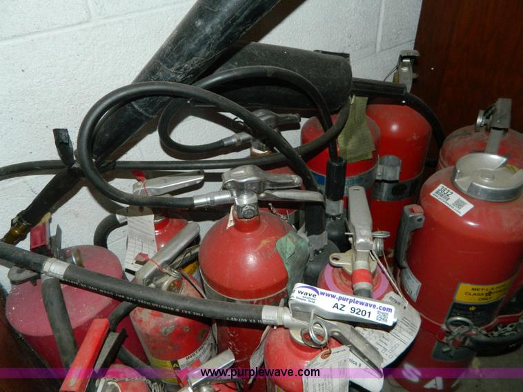 image for item AZ9201 (15) assorted ABC and CO2 fire extinguishers